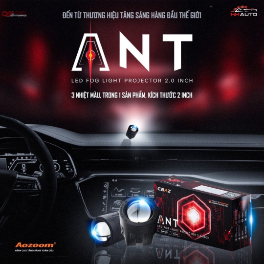 LED FOG LIGHT ANT - 3 NHIỆT MÀU, TRONG 1 SẢN PHẨM, CHỈ VỚI 2 INCH